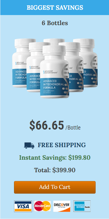 Advanced Mitochondrial Formula 6 bottles