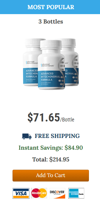 Advanced mitochondrial formula 3 bottles